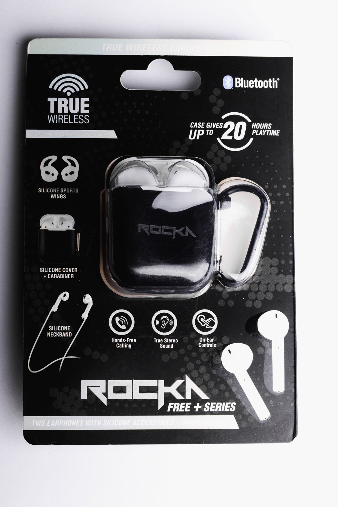 Rocka Free+Series TWS Earphones-White