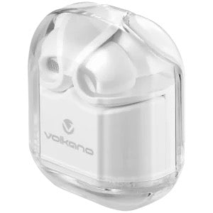 Volkano Crystaline Series Earphones-White, Hardbox