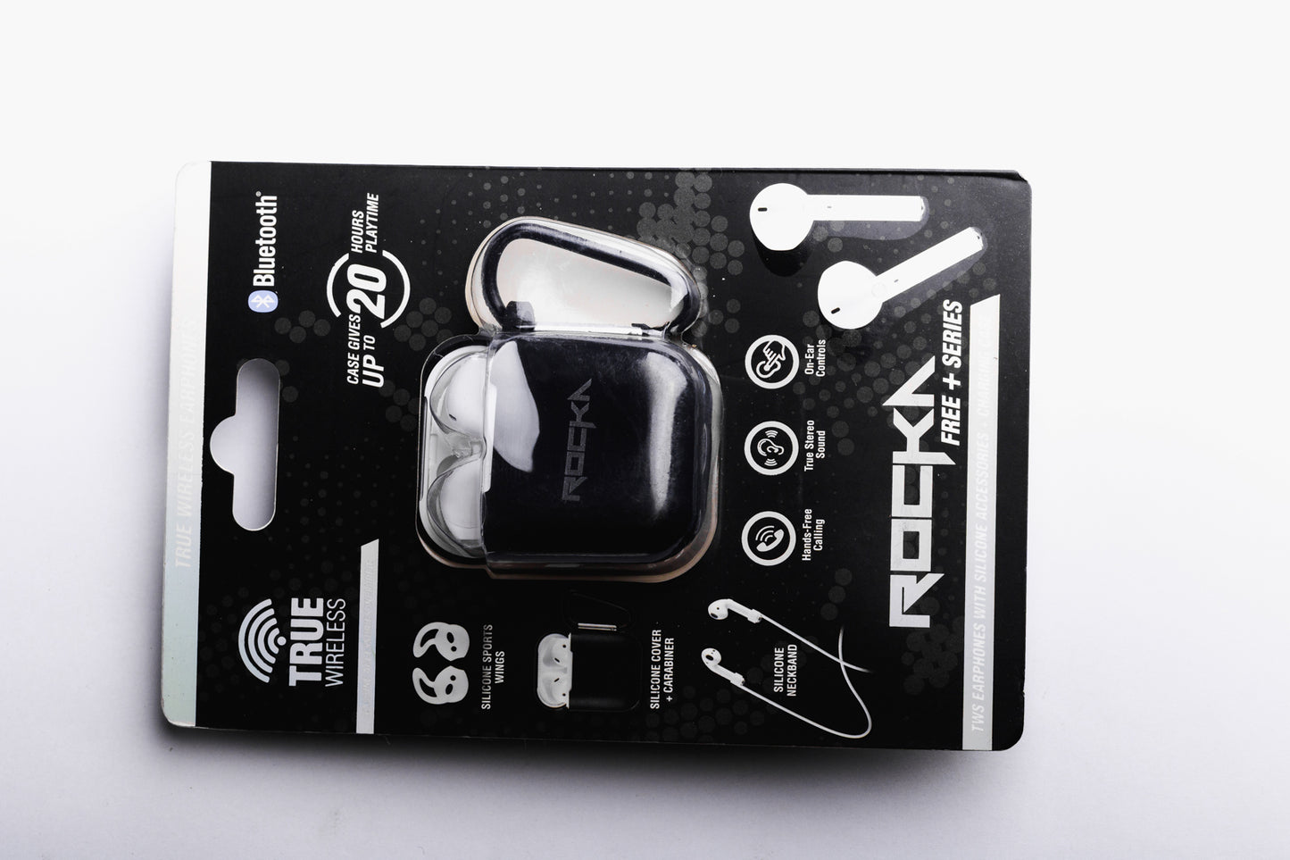 Rocka Free+Series TWS Earphones-White