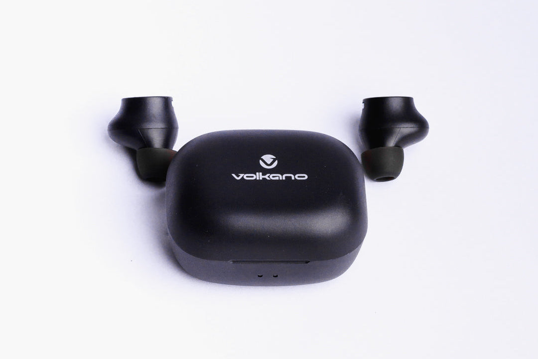 Volkano Taurus Series 2.0  True Wireless Earphones with Charging Case - Black
