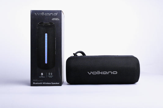 Volkano Rave Series Portable Bluetooth Speaker  - Black / Grey buttons